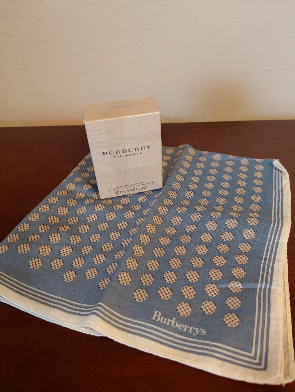Burberrys Vintage Handkerchief & Scent